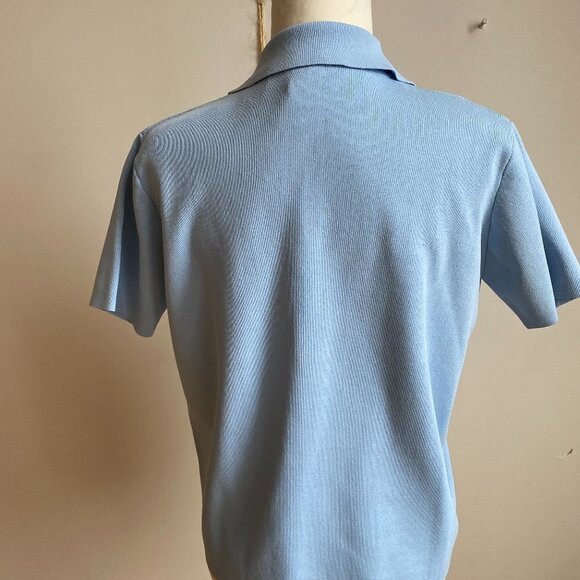 HILARY Macmillan BNWT Ribbed Top Polo Large Button - Picture 4 of 8